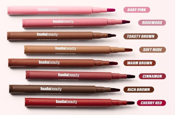 HUDA BEAUTY LIP CONTOUR LIP STAIN FOR 12-HOUR WEAR