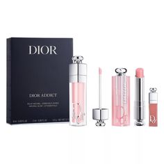 Dior Addict Lip Essentials 3pc Set + Gift Box Lip Glow & Maximizer