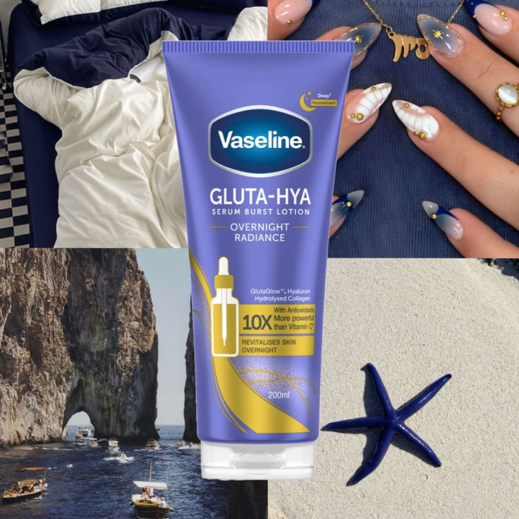 Vaseline Gluta-Hya Serum Burst Lotion Overnight Radiance Repair 330ml